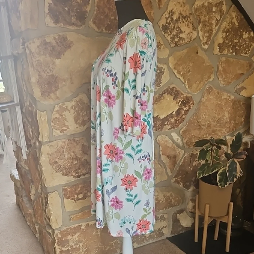 J.Jill Floral Print Lightweight Dress Sz‎ M - Picture 3 of 12